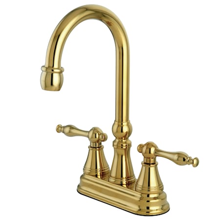 Kingston Brass Bar Faucet, Polished Brass KS2492NL